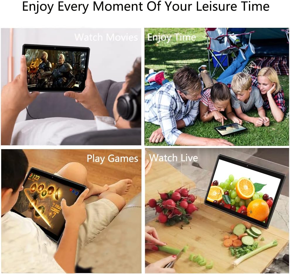 PRITOM Tablet 10 pulgadas, 64GB, Tablet Android 13, pantalla HD IPS...