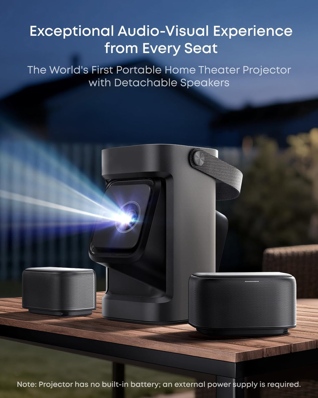 soundcore Nebula P1 Proyector GTV portátil con altavoces desmontabl...