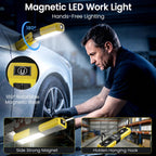 Linterna recargable magnética, luz de trabajo bajo capó LED para mecánicos