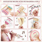Lehoo Castle Juego de instrumentos musicales de unicornio para bebés de 18