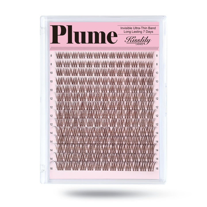 Extensiones de pestañas postizas naturales con banda invisible, kit...