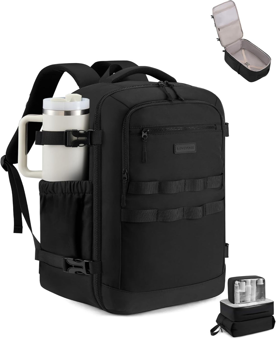 LOVEVOOK Mochila de viaje para computadora portátil para mujer, apr...