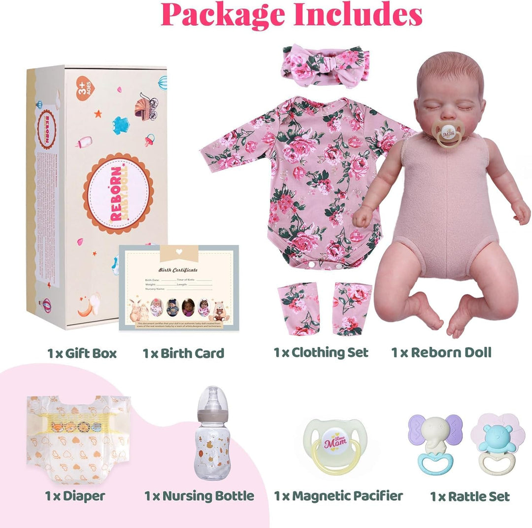 BABESIDE Muñecas Reborn de bebés recién nacidos realistas - Muñecas...