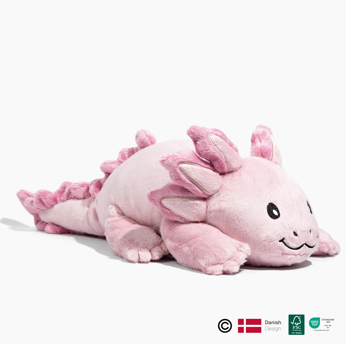 Brease Peluche de Dragón Axolotl Rosa con Peso de 5 libras Sin Fragancia - Juguete de Peluche Suave y Grande para Comodidad, Calma y Relajación, Compañero Ideal para Abrazar para Niños y Adultos