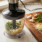 MEGAWISE Batidora de mano de inmersión, 800W 5-en-1 Stick Blender (negro)
