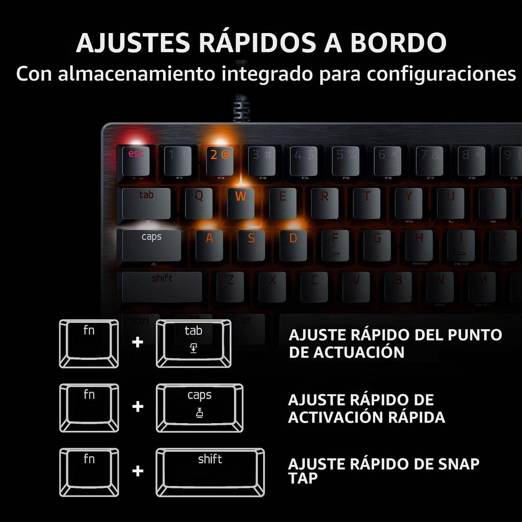 Razer Huntsman V3 Pro Mini 60% Esports Gaming teclado, negro