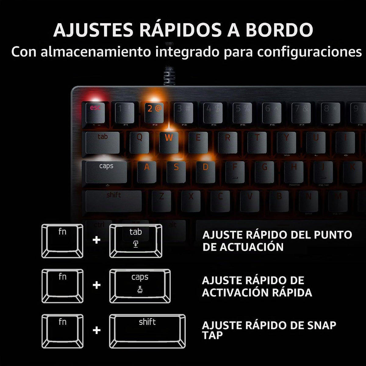 Razer Huntsman V3 Pro Mini 60% Esports Gaming teclado, negro