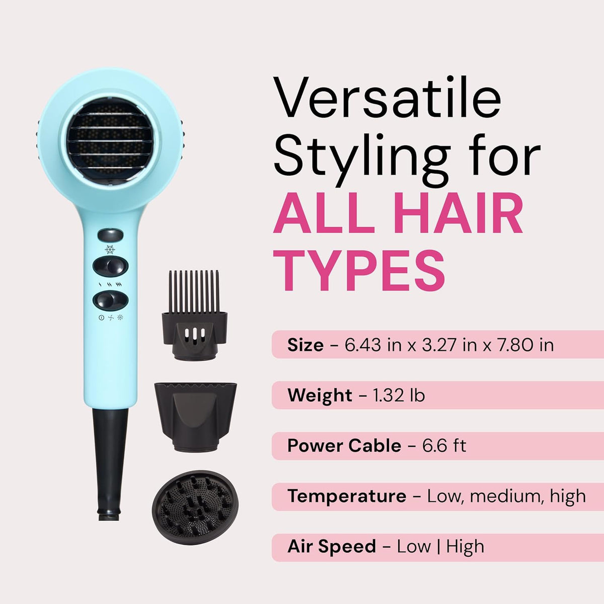 L'ANGE HAIR PowerStyle - Secador de pelo iónico Turbo | Secado...