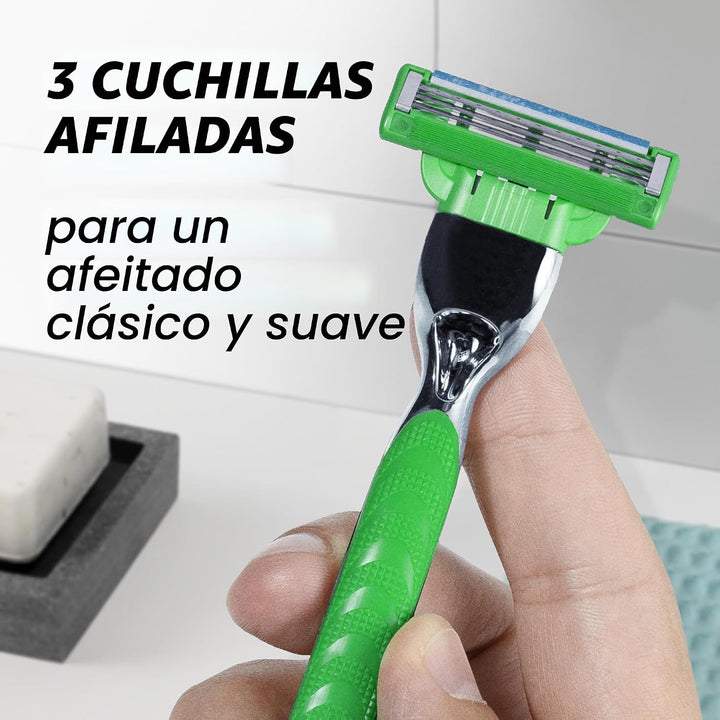 Gillette Mach3 - Maquinillas de afeitar sensibles para hombres, 1 m...