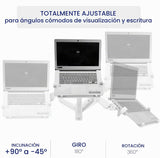 VIVO Soporte de pared para portátil de brazo extendido neumático aj...