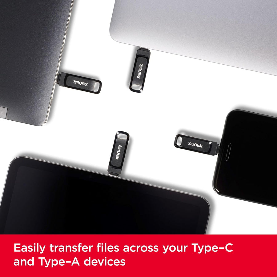 SanDisk Ultra Dual Drive Go - Unidad flash USB tipo C de 32 GB, col...