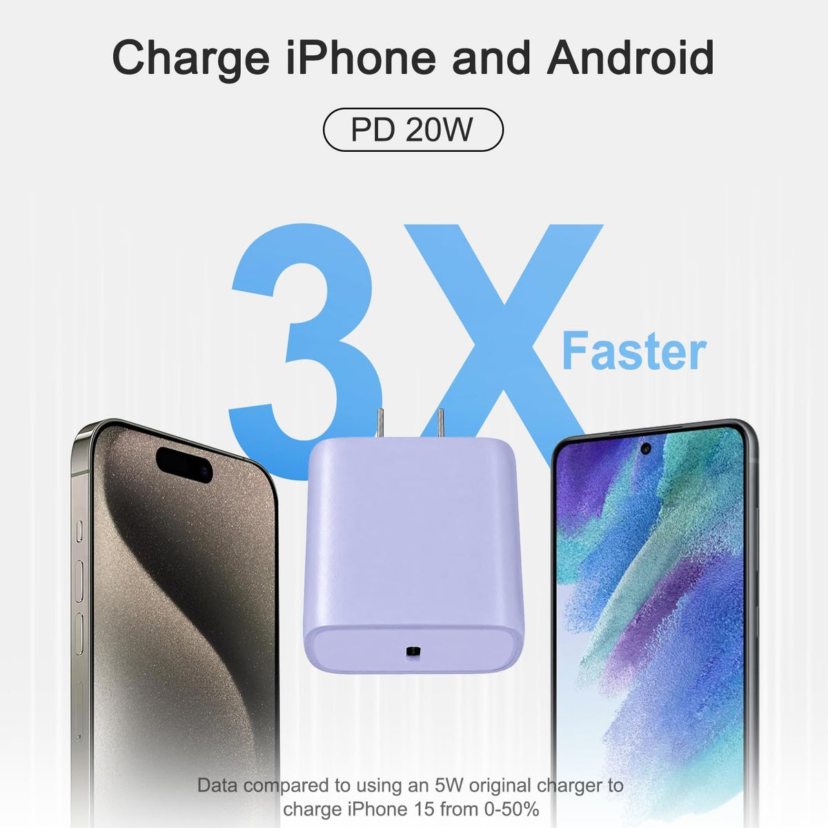 iPhone 18 17 16 15 Cargador Carga Rápida 3Pack Cargador USB C Type C