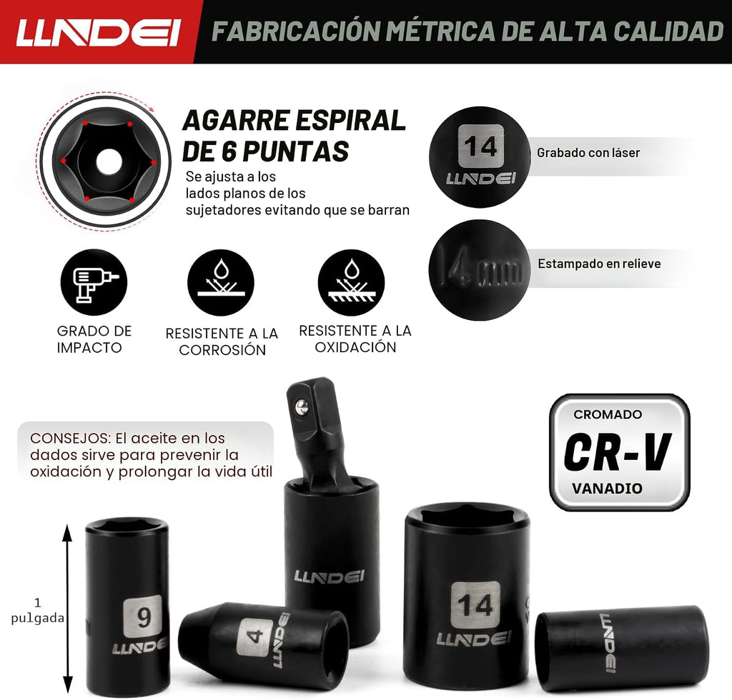 Juego de llaves de trinquete de 48 piezas de 1/4 pulgada, enchufe métrico poco profundo (4-14mm) de 6 puntas, con 72 dientes, juego de llaves de trinquete mini, juego de puntas de