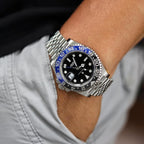 Reloj Pagani Design GMT para hombre, reloj automático de 1.575 pulgadas (40 mm), fecha, 100M resistente al agua, acero inoxidable, cristal de zafiro, reloj mecánico de pulsera PD-1662