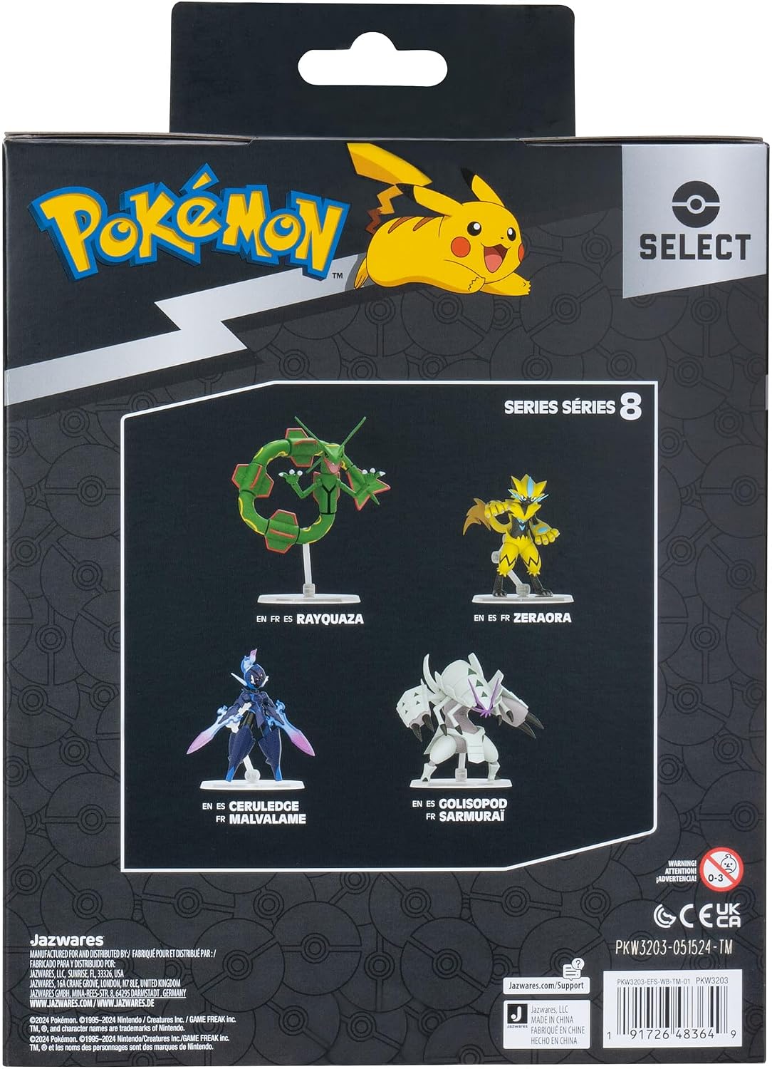Pokémon PKW3203-5.9 in Select Figura - Figura móvil oficial de Azugladis