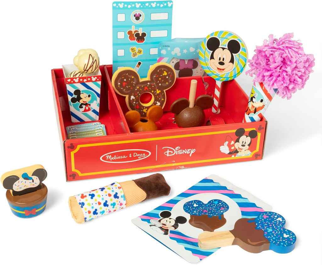 Melissa & Doug Disney Snacks & Popcorn - Juego de comida