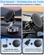Cargador de montaje para coche MagSafe 15W Soporte magnético rápido para
