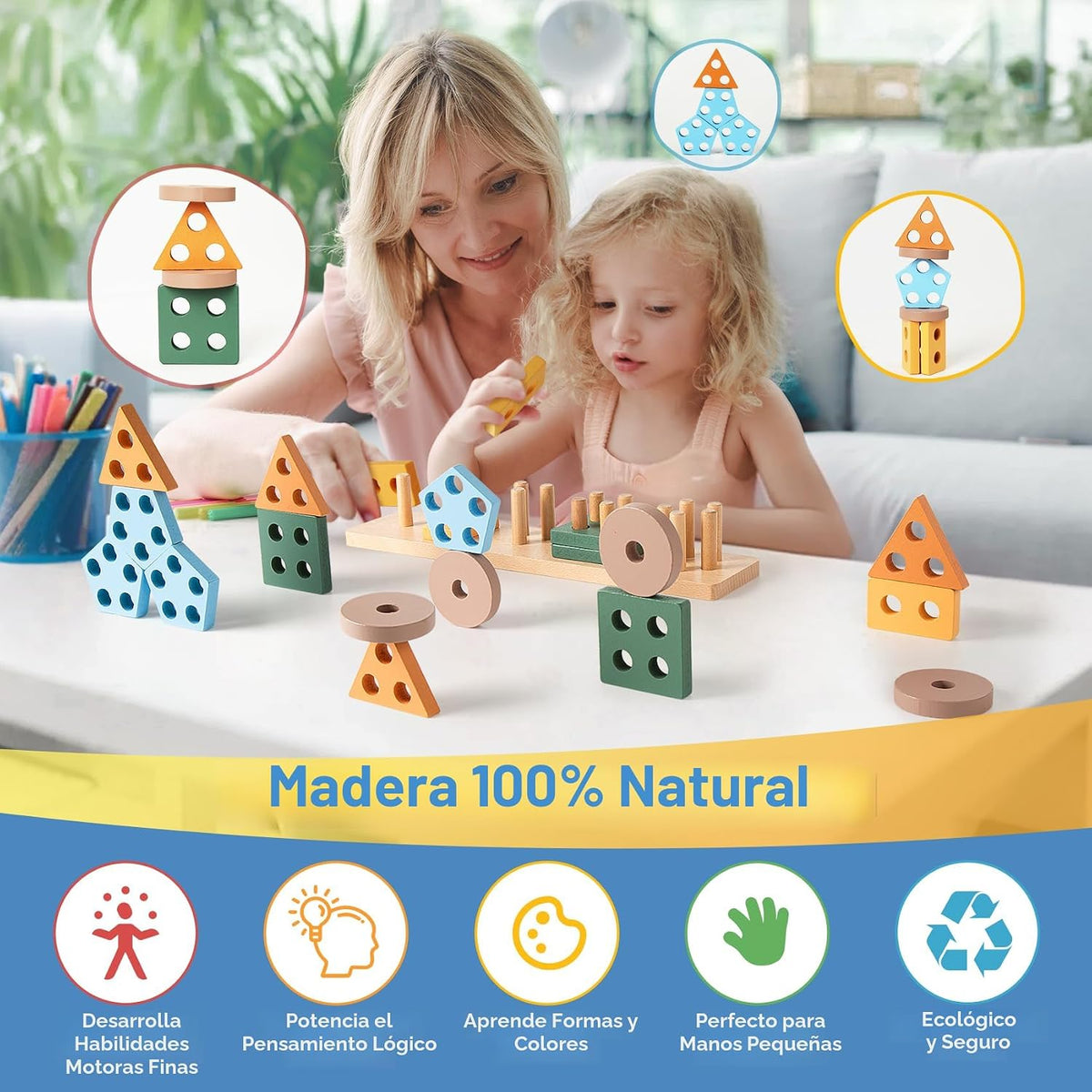 Somastung Juguetes para bebés 7 en 1 de 6 a 12 meses, juguetes Montessori para bebés de 6-9-12-18 meses