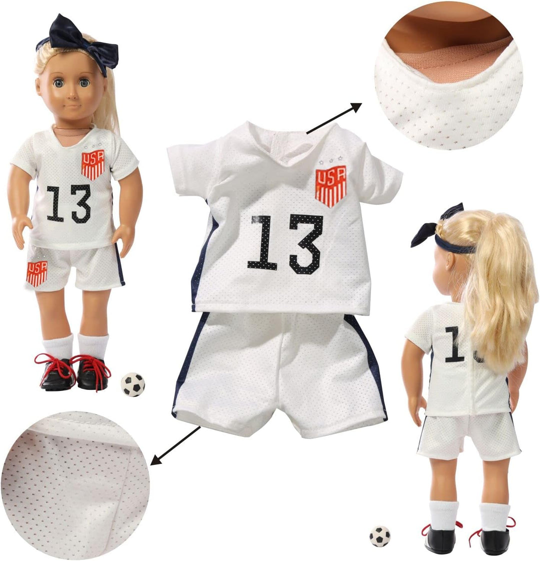 Wenzhuo Accesorios de Ropa y Vestimenta para Muñeca Americana de 18...