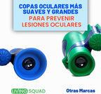 Binoculares azules para niños 8x21 - Juego de binoculares compactos a prueba de golpes con óptica de alta resolución para niños de 3 a 12 años, juguetes para observación de aves