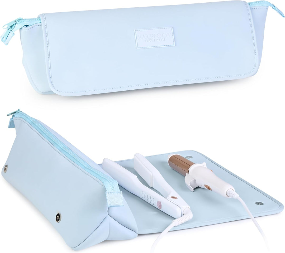 BAREFOOT CARIBOU Bolsa de viaje para herramientas para el cabello y...