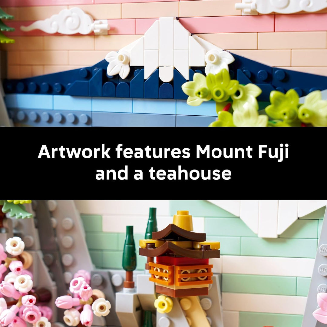 LEGO Art 31218 - Juego de construcción de paisaje de cerezo japonés...