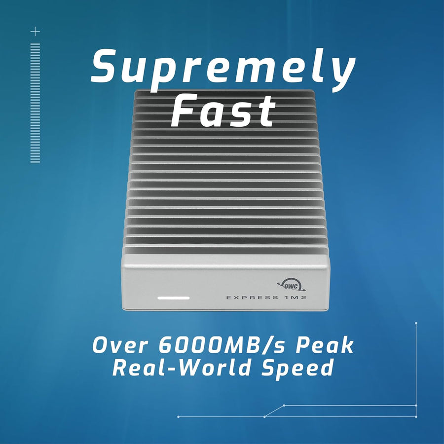 OWC 8TB Express 1M2 80Gb\/s Portátil NVMe SSD USB4 (compatible con...