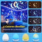 Lámpara Luz de huevo de dinosaurio para máquina de sonido de guardería | 15 sonidos para dormir+películas de 12HD+rotación de 360° | Regalos de dnio para niños, luz nocturna de huevo de dinosaurio de