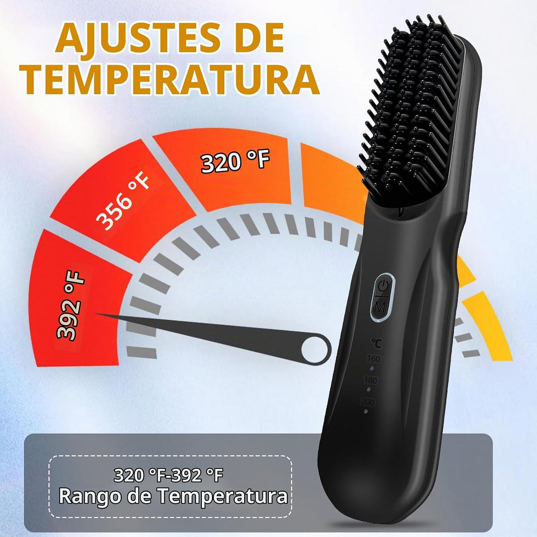 AYYHG Cepillo alisador inalámbrico Pro - 45 W de carga rápida portá...