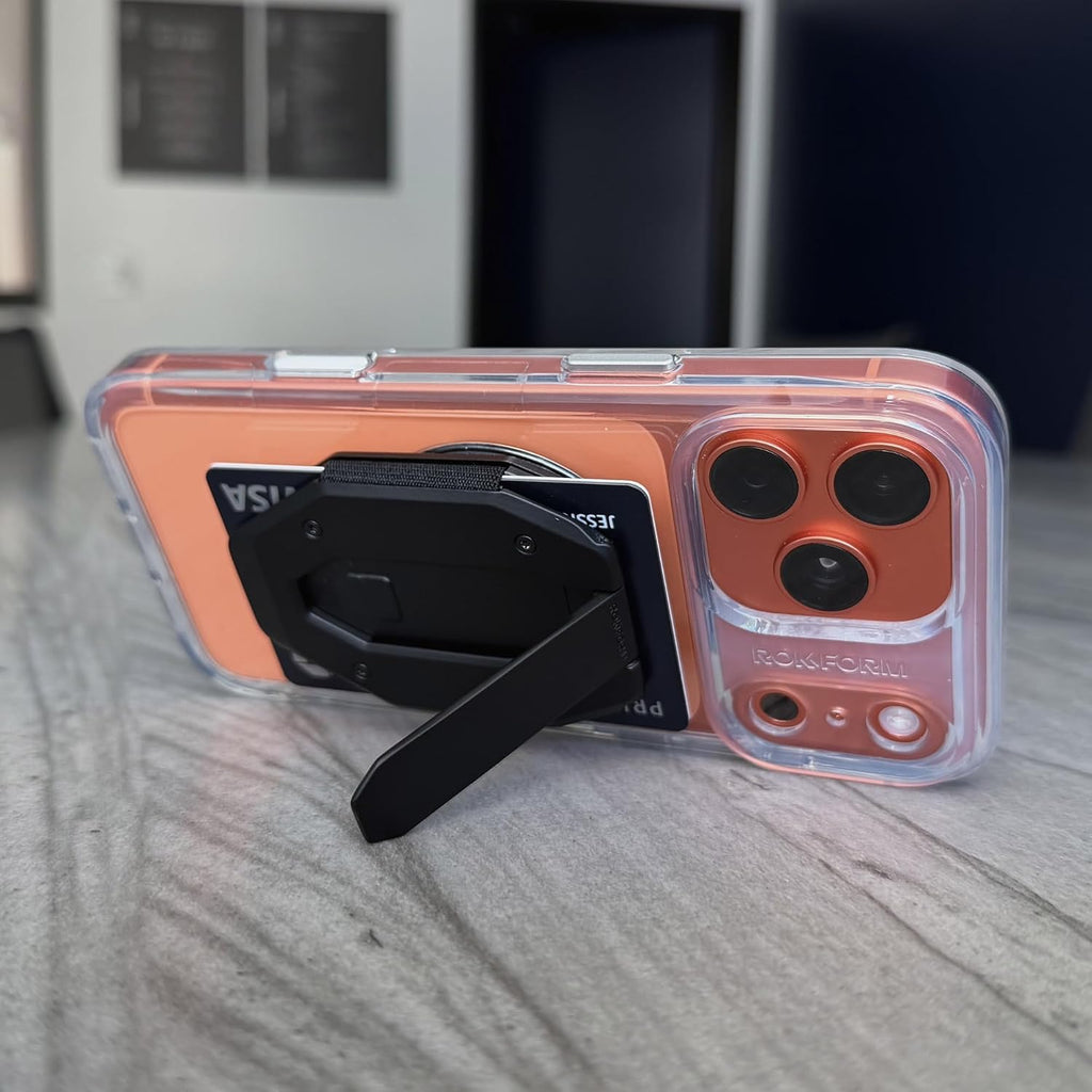 Rokform Funda delgada para iPhone 17 Pro Max + cartera magnética de aluminio Fuzion