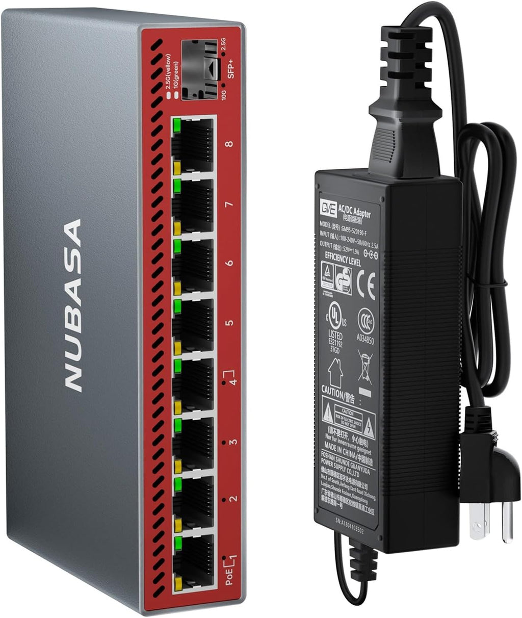 Interruptor PoE++ de 2.5 GB, 4 puertos PoE de 60 W 802.3bt a 96 W