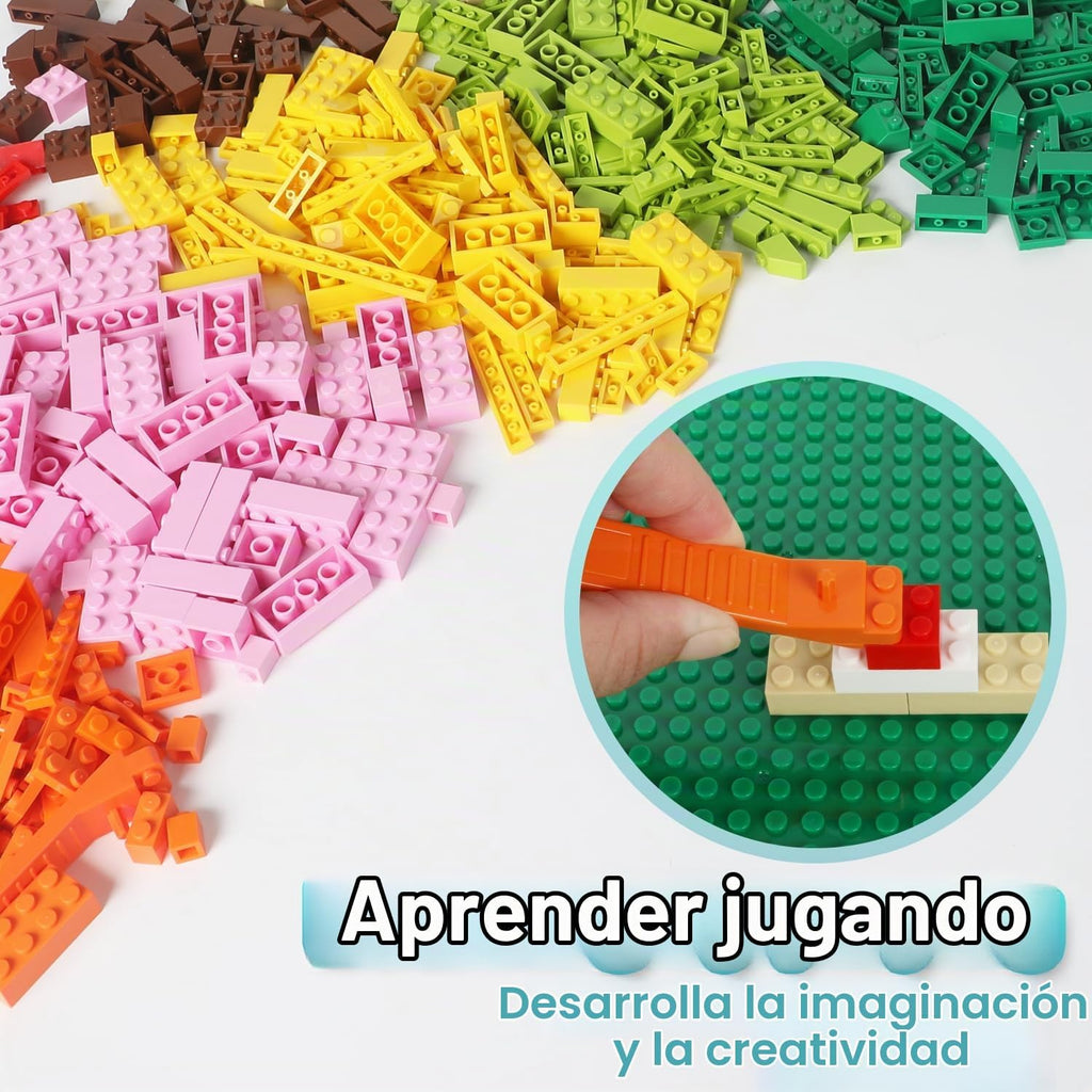 1000 bolsas de almacenamiento de ladrillos de construcción compatibles con Lego Classic