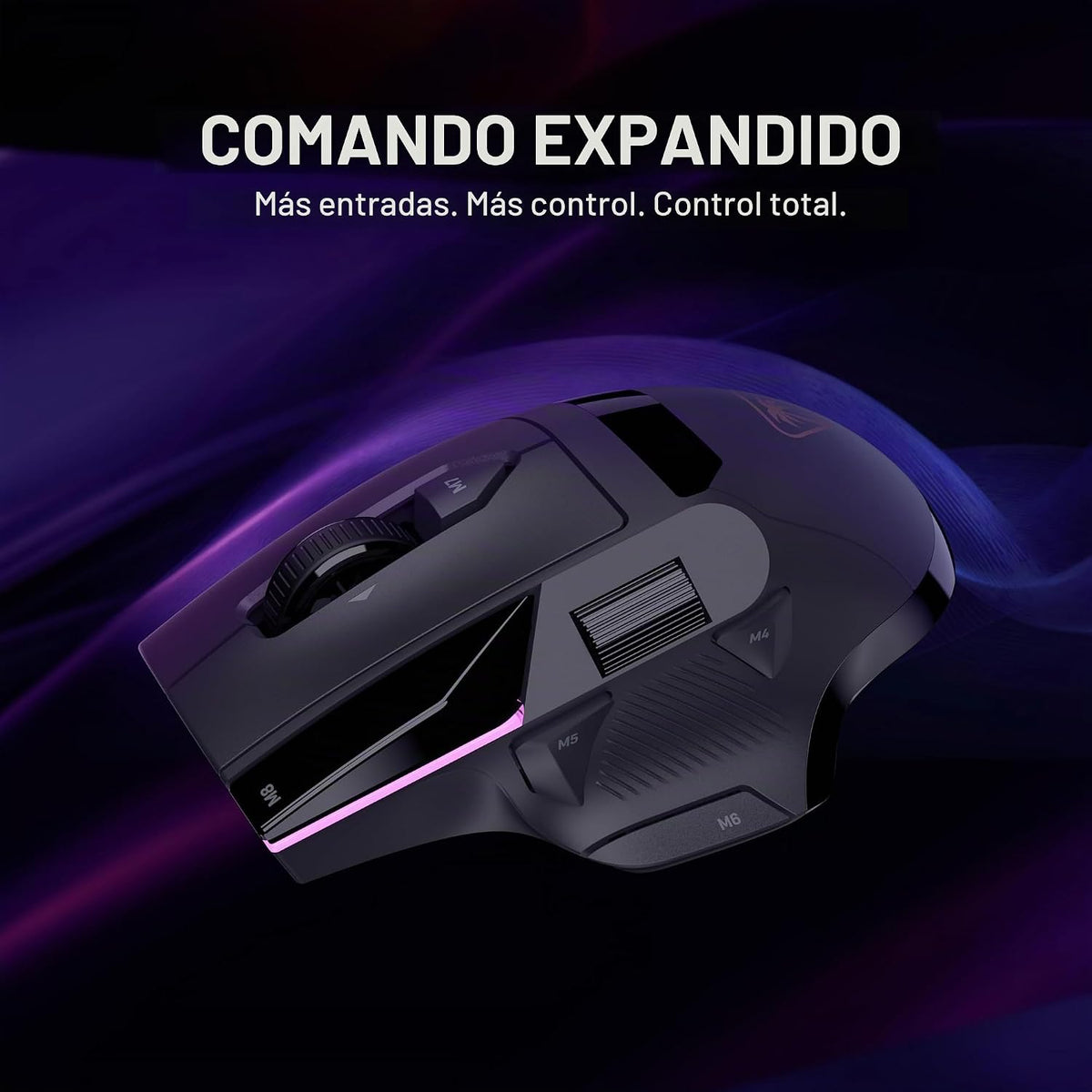 Turtle Beach Ratón para juegos RGB inalámbrico 8K de la serie Command MC5