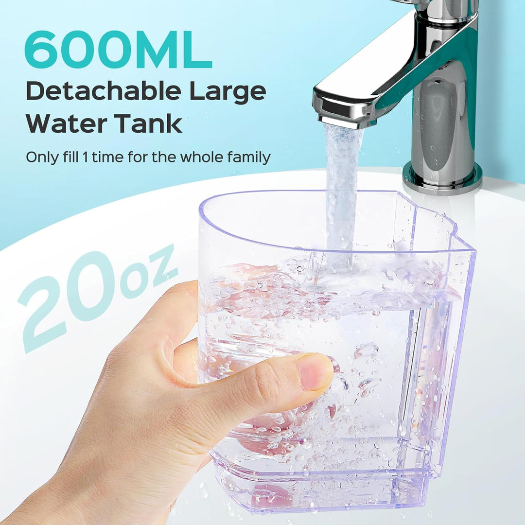 COSLUS - Hilo dental avanzado con agua para dientes: 2 modos y 12 c...