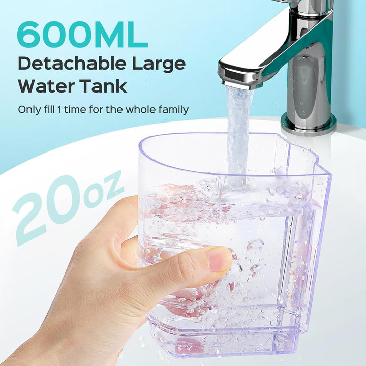 COSLUS - Hilo dental avanzado con agua para dientes: 2 modos y 12 c...