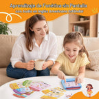JoyCat Tableta de aprendizaje para niños, 156 páginas de tarjetas flash que