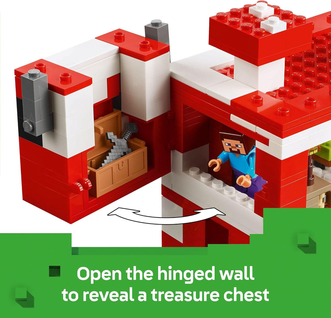 LEGO Minecraft The Mooshroom House Figuras de juguete y