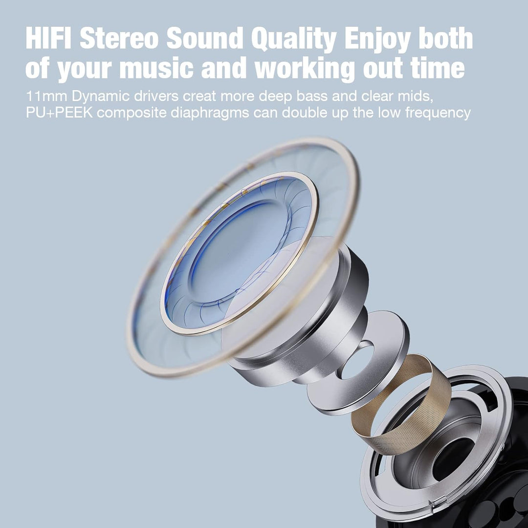 Auriculares Bluetooth Boean, auriculares inalámbricos con 16 horas...