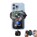 darkFlash Enfriador para Teléfono Móvil para Gaming y Transmisión en Vivo, 2000mAh Recargable, Enfriamiento Rápido con Luz RGB, Visualización de Temperatura y Batería, Diseño de Clips Universal de Sujeción, con Soporte Vertical/Horizontal