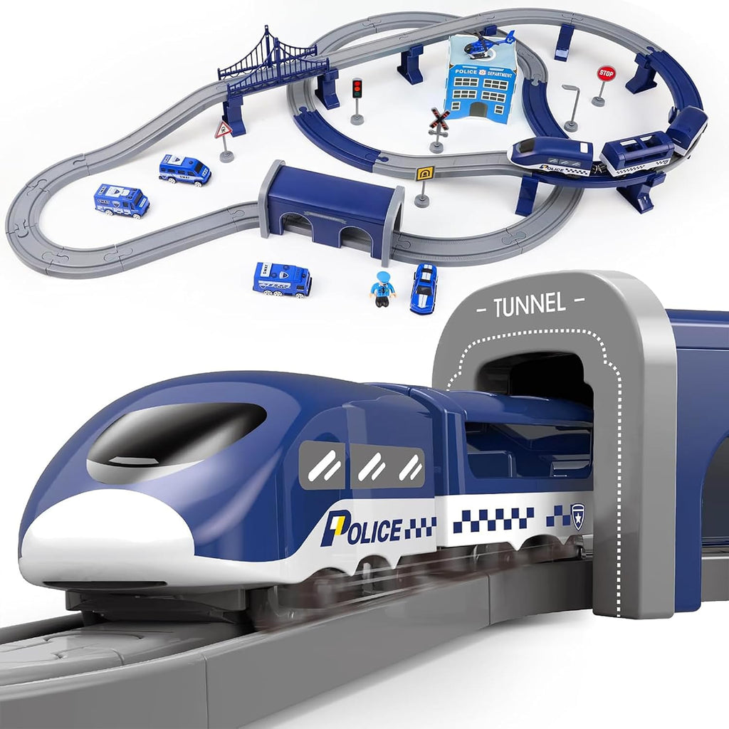 Juego de tren para niños, 92 piezas de juguetes de tren para niños