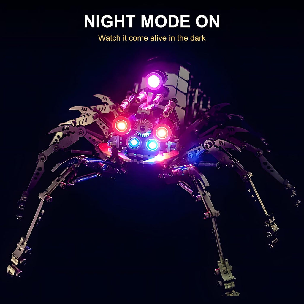 Rompecabezas de metal 3D para adultos, kit de modelo de araña de