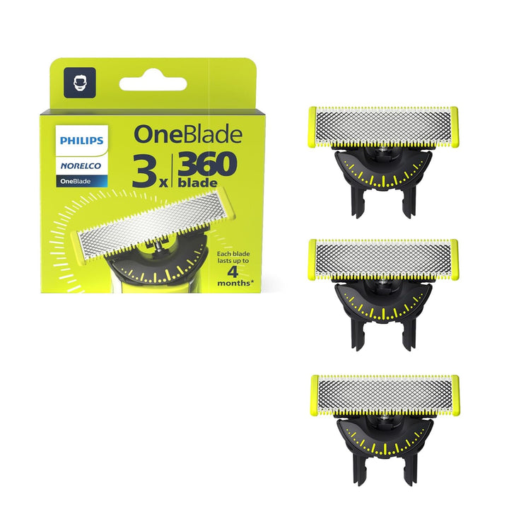 Philips Norelco OneBlade 360 Cuchillas, Cuchillas de Repuesto Genui...