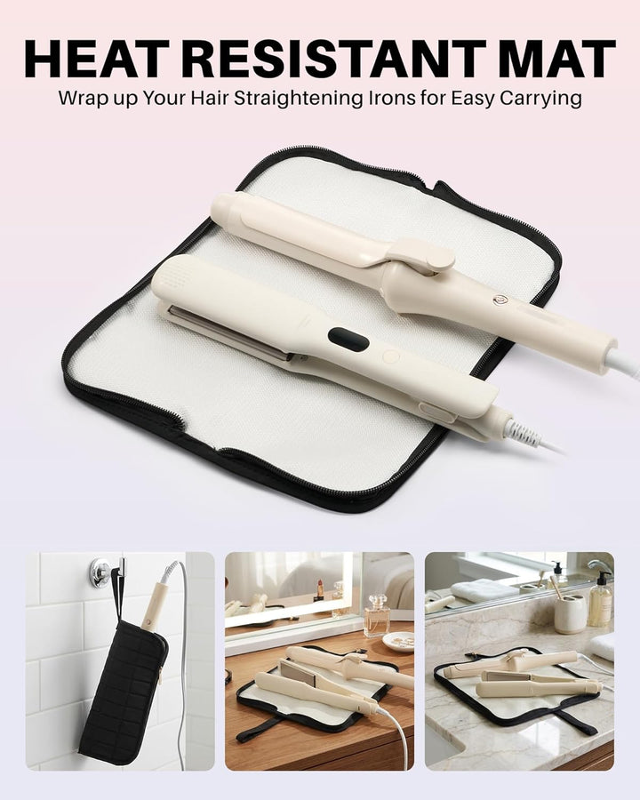 Noldena Hot Tools - Estuche de viaje con bolsa resistente al calor,...