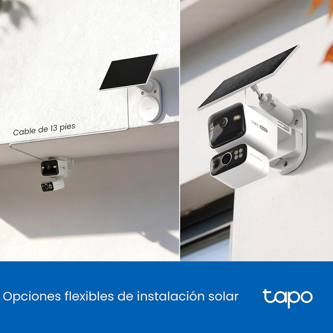 Tapo Cámara de seguridad de doble lente 2K panorámica\/inclinación...