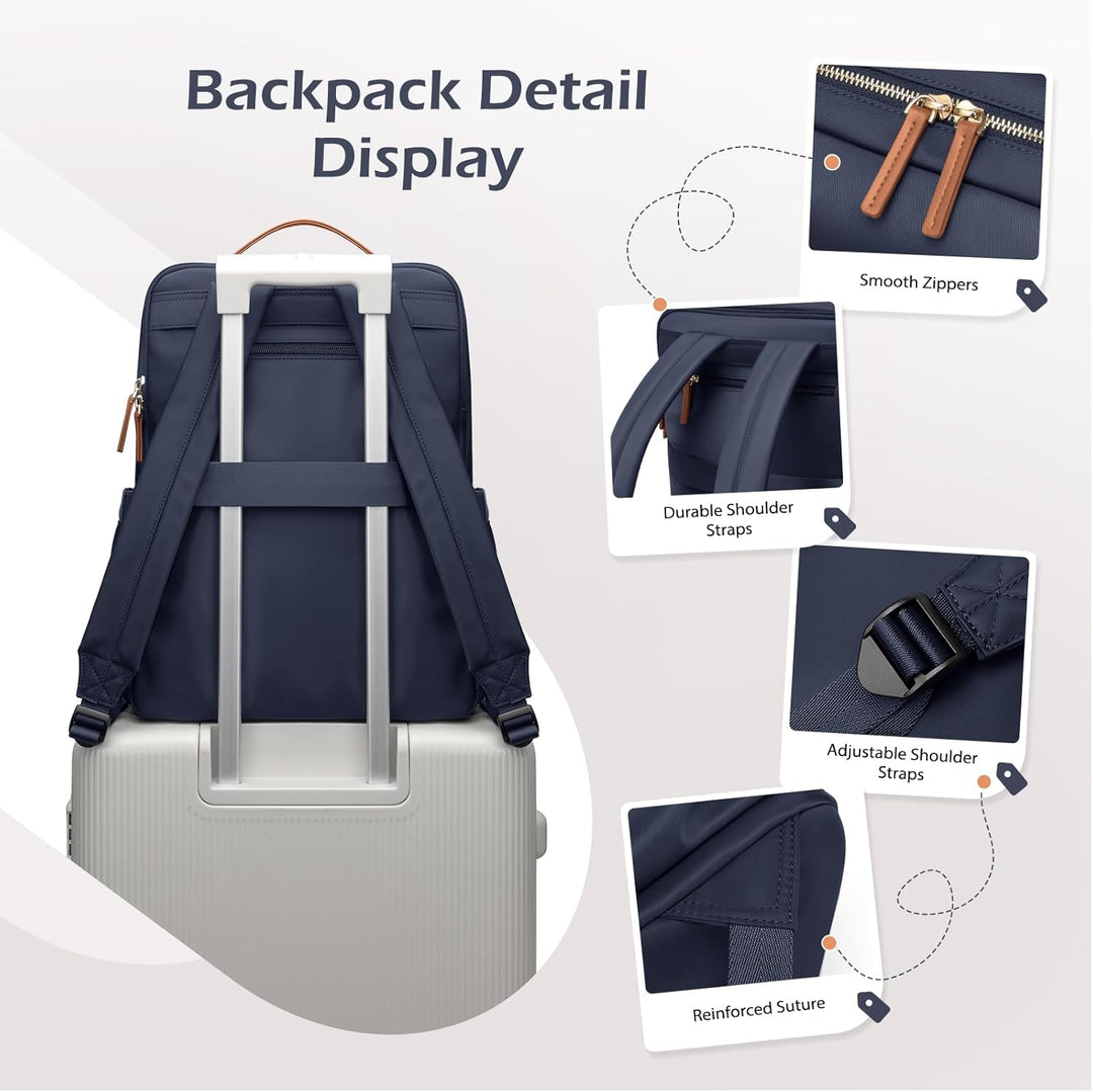 GOLF SUPAGS Elegante mochila para computadora portátil para mujer,...