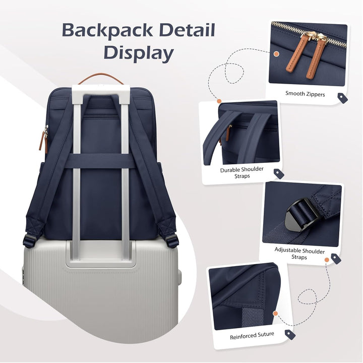GOLF SUPAGS Elegante mochila para computadora portátil para mujer,...