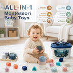 Juguetes Montessori para niños de 6 meses en adelante, juguetes para bebés
