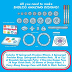 Spirograph — Set Deluxe — Kit de Dibujo de Arte en Espiral — La Forma Clásica de Hacer Innumerables Diseños Asombrosos — Para Niños de 8 Años en Adelante