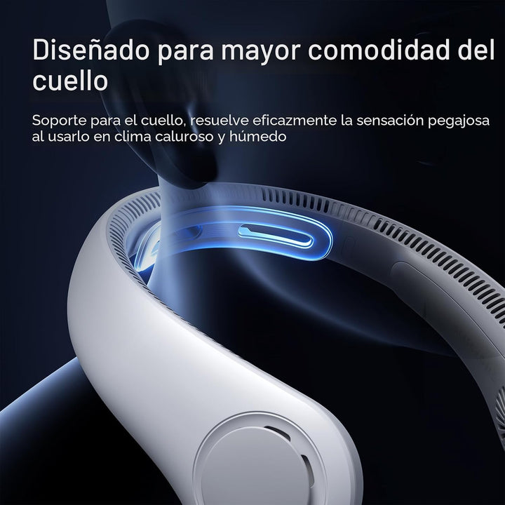 JISULIFE Ventilador de Cuello Portátil Actualizado, Correa de Cuell...