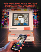 Divoom MiniToo - Altavoz retro para computadora estilo PC, pantalla de